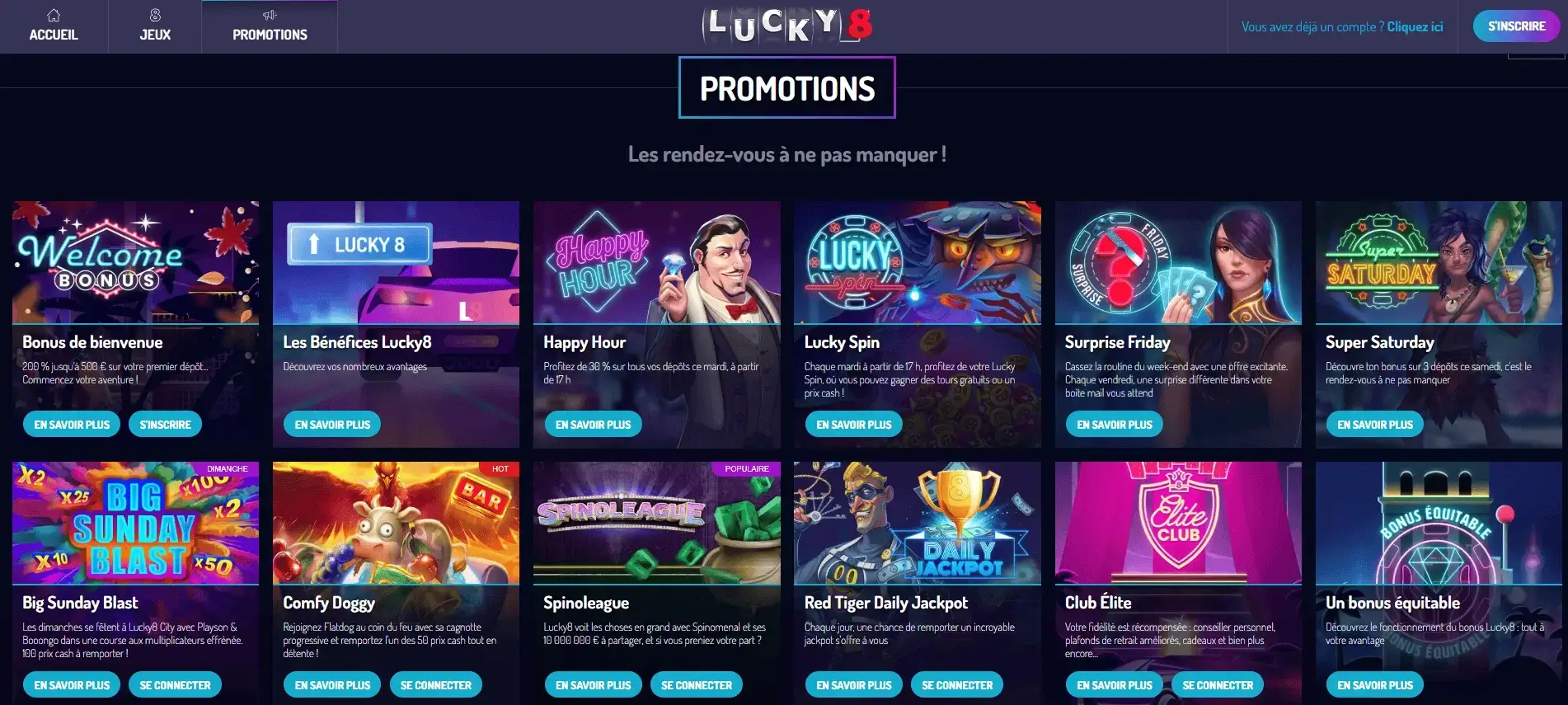Lucky8 bonus